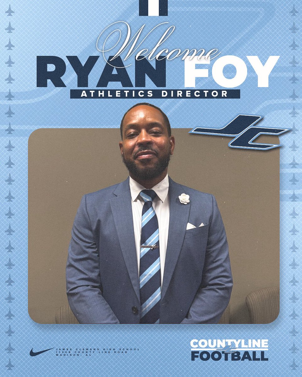 James Clemens Football welcomes our new Athletic Director, Mr. Ryan Foy! #CountyLineCulture #GoJets