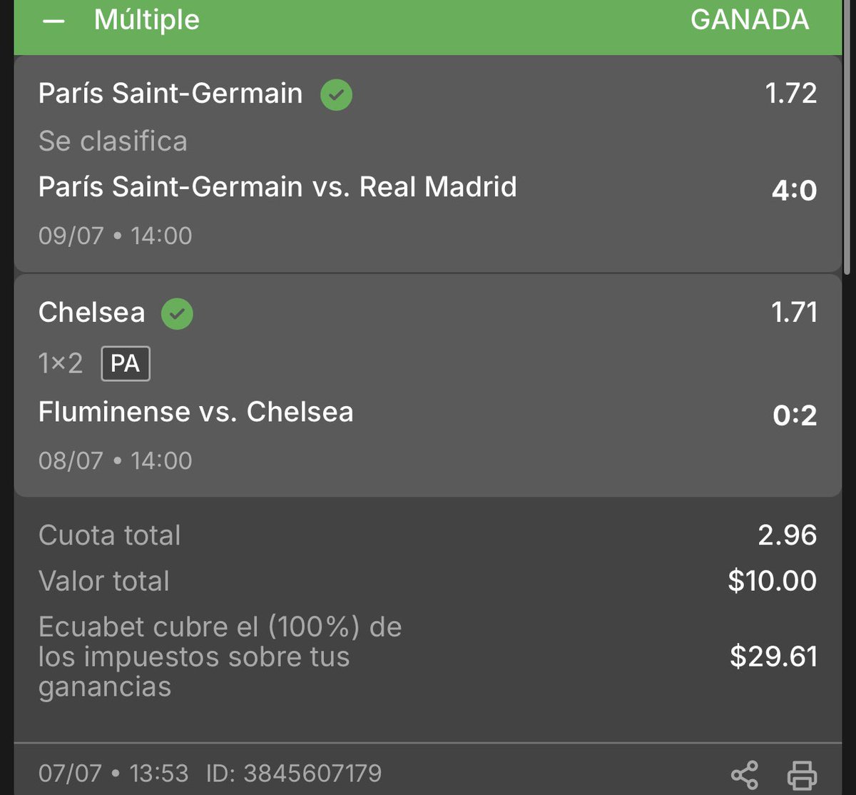 Todos los ecuatorianos 🇪🇨 ganamos en <a href="/EcuabetOficial/">Ecuabet</a> en las semis del Mundial de Clubes 😌😉🇪🇨

#Ecuabet #SomosEcuabet