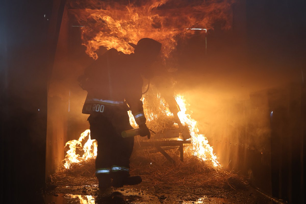 IFD_NEWS's tweet photo. In just 9 days, members of #IFDRecruitClass90 will hit the streets as probationary firefighters after completing 28 weeks of #IFD Recruit Training. We caught up with the class today at the Lebanon Fire Department Training Grounds where the recruits conducted Live Burns over the https://t.co/6nAZAMBGe2