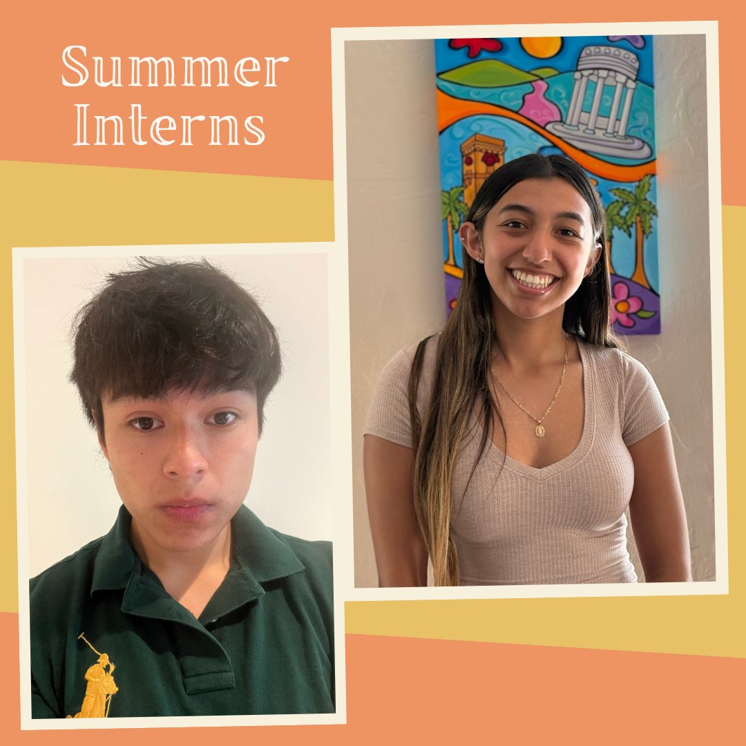 HFSVpage's tweet photo. Meet our #summerinterns🌞
Melanie is a Research and Program Impact Intern, leading a regional evaluation of our K-12 programs
Michael is a STEM Workforce Project Management Intern supporting our initiatives with data analysis, design, and storytelling
Welcome Melanie &amp; Michael🎉 https://t.co/HFmkudTven