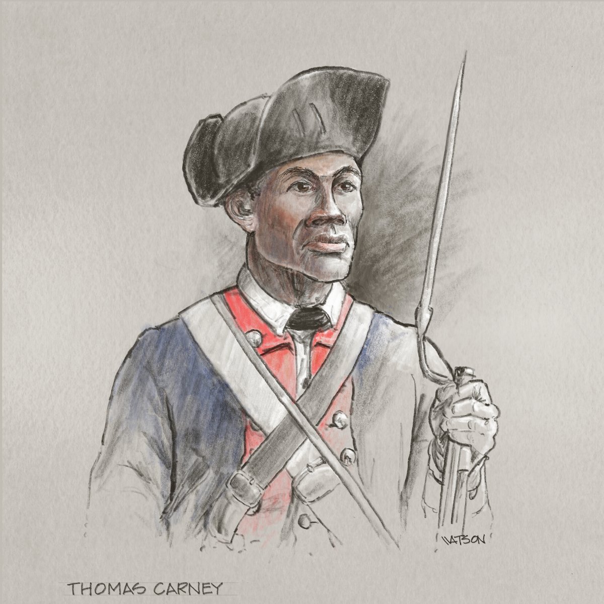 During the Siege of Ninety Six, Thomas Carney helped save an injured Major General Perry Benson, carrying him to safety in the midst of the battle and saving his life. Throughout the rest of the American Revolution, Carney fought in the battles of Brandywine, White Plains,