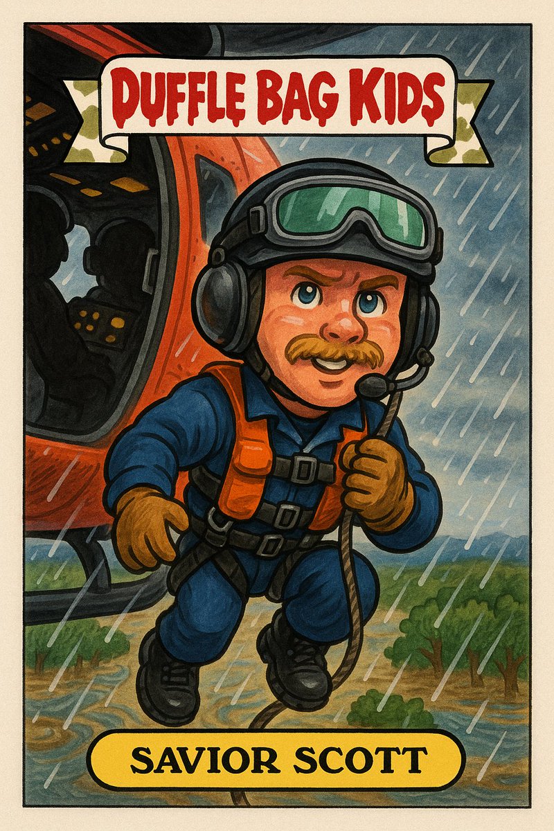 Meet “Savior Scott.”

When Texas flooded and so many were stranded, Petty Officer 3rd Class Scott Ruskan answered the call.

On his first rescue mission, he helped evacuate over 160 people, mostly children, by air.

Like an angel from the sky.

He did it calmly, with fierce