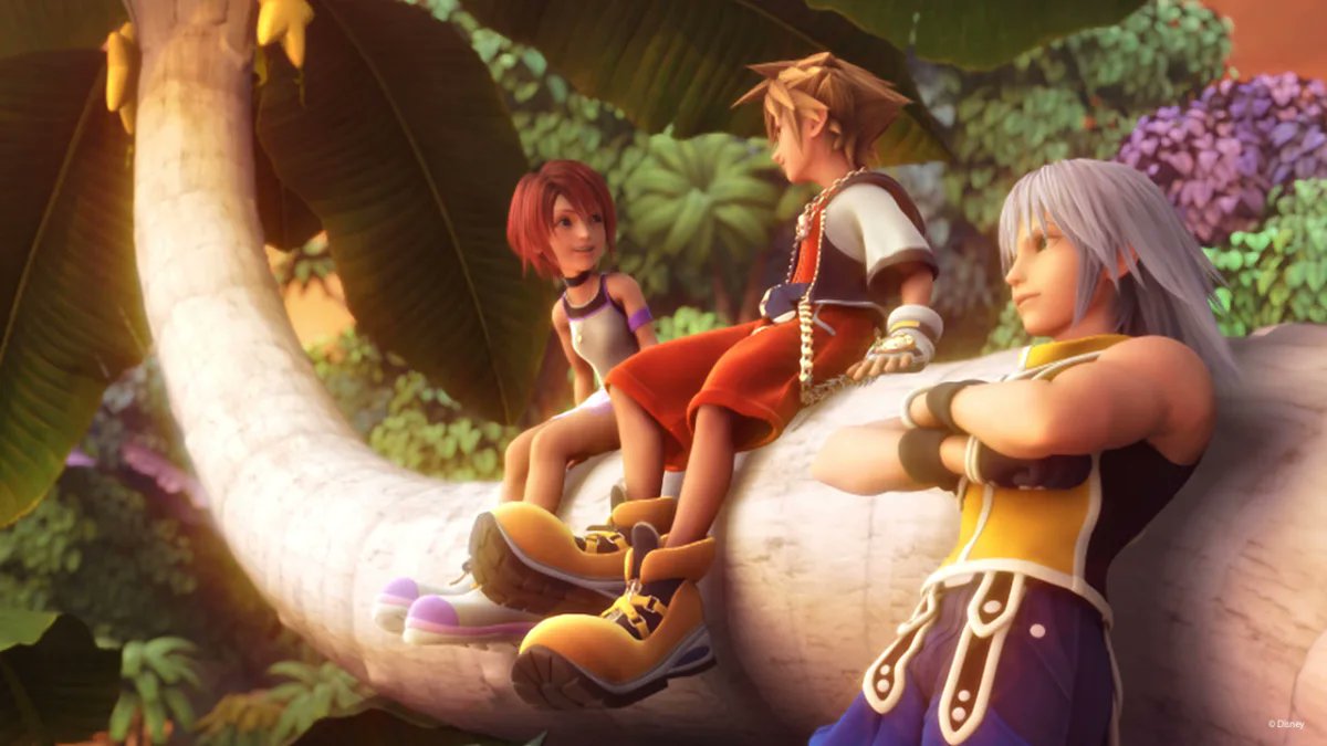trex519's tweet photo. Who can I talk to about remaking this image with PT over Kairi and Hero over Riku https://t.co/RVRUMcPlqa