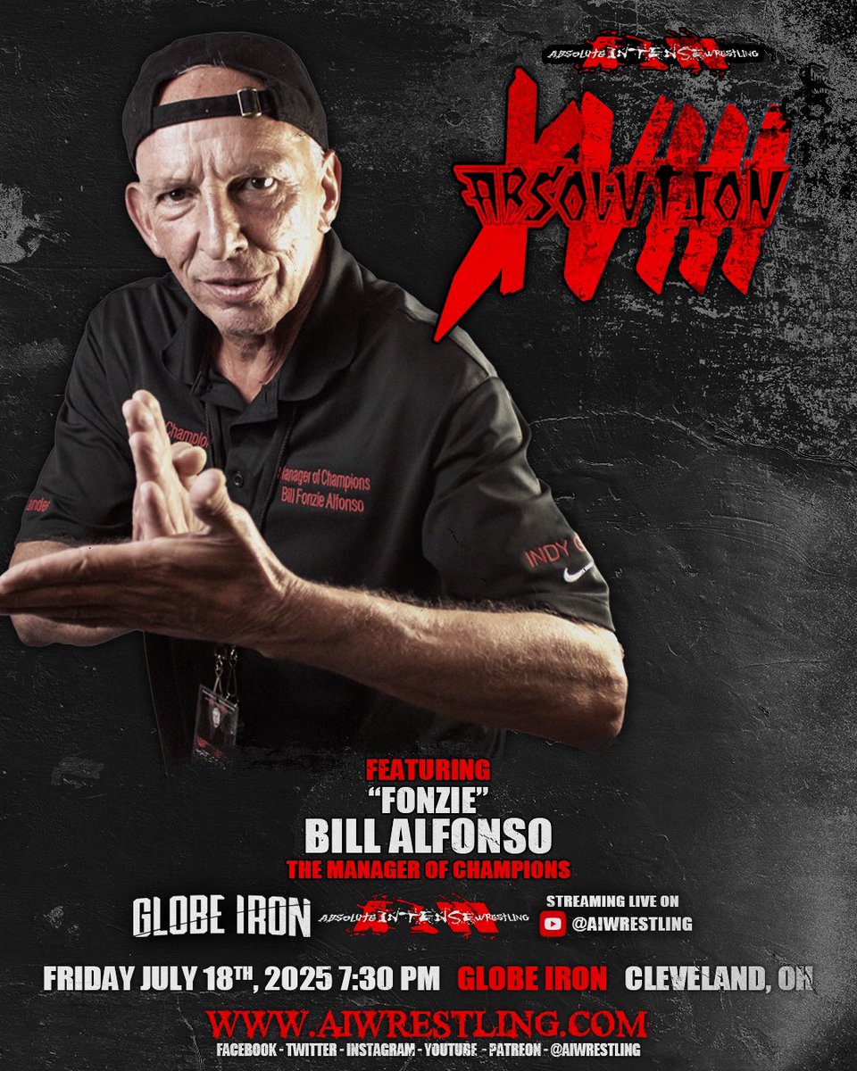 7/18 Cleveland, Ohio
<a href="/globeironcle/">Globe Iron</a> 
<a href="/AlfonsoBill/">Bill Alfonso</a> 
Tickets: axs.com/events/976766/…