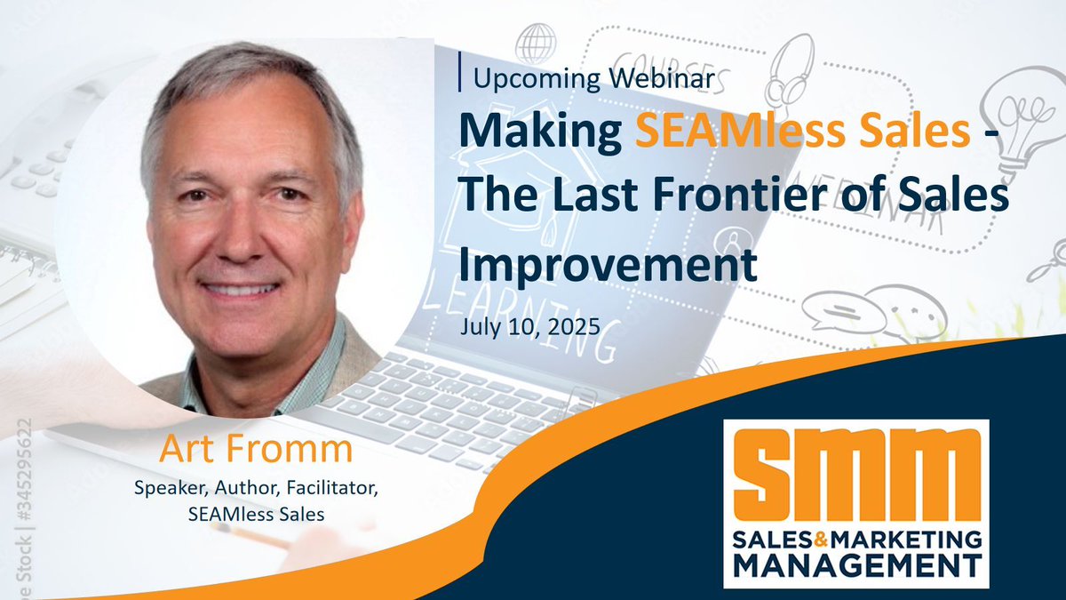 trainmagnetwork's tweet image. JOIN TOMORROW Art Fromm @techsalesdev  for webinar “Making #SEAMless Sales – The Last Frontier of #Sales Improvement” &amp;amp; discover proven framework that aligns Sales, #Enablement, #Alignment, &amp;amp; #Management (SEAM) to drive performance gains.

Register now, trainingmagnetwork.com/events/4192?gr…