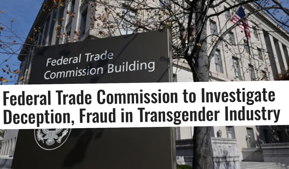 The reckoning has begun.

I’ve long said the trans industrial complex for minors would collapse not just from science or public opinion—but litigation. Just as families who lost kids to OxyContin helped bring down Purdue, the next wave of accountability is here.

The FTC is