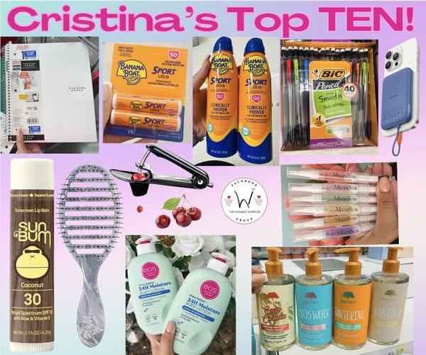 HumbleWarrior10's tweet image. 💕💕💕Hey Warriors! Here’s a recap of my Prime Day top TEN best-selling items I posted yesterday that are still available today 🤩! Plus a bonus 😘!
1.Banana Boat SPF 50 Sunscreen!
shop.humblewarrior.com/amazon/uCr9R
2.Fivestar spiral notebook!
shop.humblewarrior.com/amazon/ck0wa
3.Sun Bum Coconut Lip…