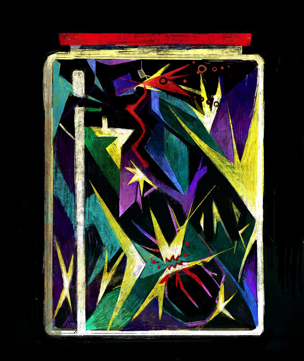 Schmrgl's tweet image. Franz Marc inspired art #franzmarc