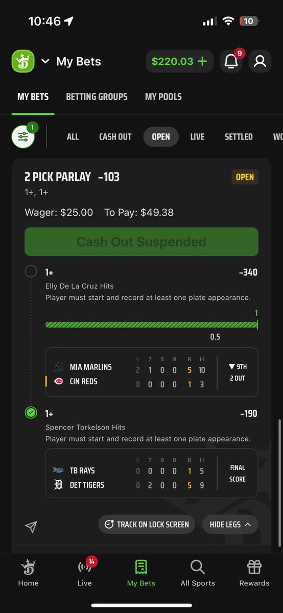 plbhonda's tweet image. Betting home runs aren’t fun anymore. Or profitable. 

Just double your money and move on. 

Tonight’s is Jose and Higgy for a base hit.