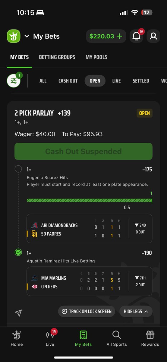 plbhonda's tweet image. Betting home runs aren’t fun anymore. Or profitable. 

Just double your money and move on. 

Tonight’s is Jose and Higgy for a base hit.