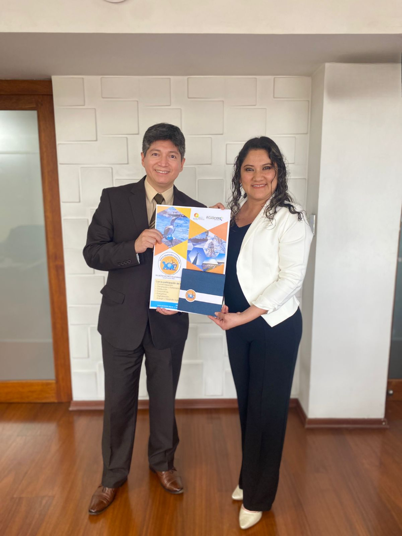 EcuacierEc's tweet photo. Una parada importante en esta gira, hoy entregamos la invitación oficial a #Arconel del XXXVIII Seminario Nacional del Sector Eléctrico Ecuatoriano – Galápagos 2025.
Agradecemos profundamente la apertura, el diálogo y el compromiso demostrado.
#Ecuacier #Galápagos2025 https://t.co/FxQQceDbQA