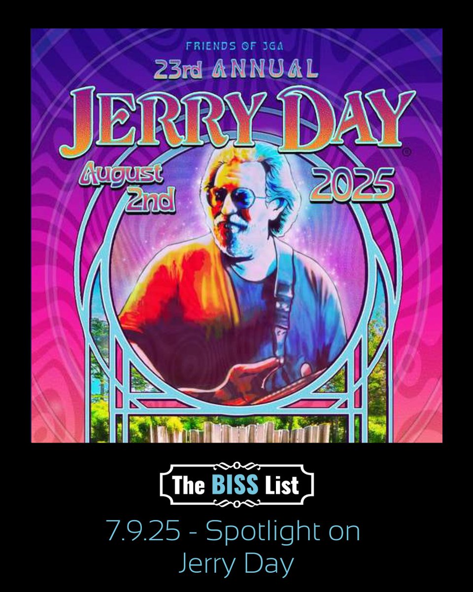 This week's BISS List is out! With a spotlight on the 23rd Annual Jerry Day on August 2nd + the Best of BISS this week. Read it now: bit.ly/BISSList-07-09….

#bisslist #bayareamusic #livemusic #calendar