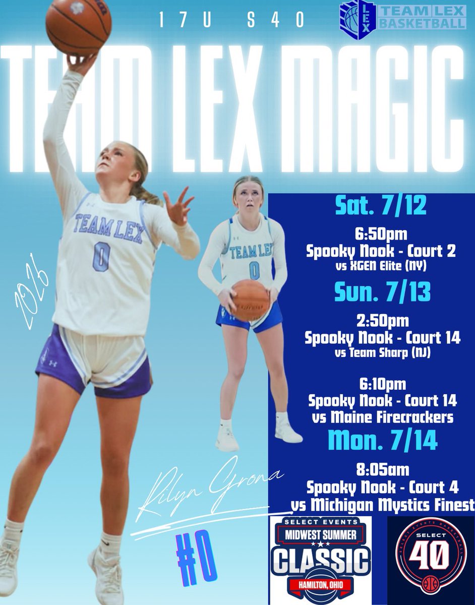 rilyn grona (@rilyngrona) on Twitter photo Iâm so excited to spend the next week in Ohio! Come out and watch me and my team! <a href="/BasketballLone/">Gene Smith</a> <a href="/CoachLTid/">LARRY TIDWELL</a> <a href="/CoachJKite/">Coach Jorden Kite</a> <a href="/JrAllStarBB/">Jr. All-Star Girls Basketball</a> <a href="/TeamLexHoops/">Team Lex Basketball</a> Hope to see you there!! Iâm so excited to spend the next week in Ohio! Come out and watch me and my team! <a href="/BasketballLone/">Gene Smith</a> <a href="/CoachLTid/">LARRY TIDWELL</a> <a href="/CoachJKite/">Coach Jorden Kite</a> <a href="/JrAllStarBB/">Jr. All-Star Girls Basketball</a> <a href="/TeamLexHoops/">Team Lex Basketball</a> Hope to see you there!!