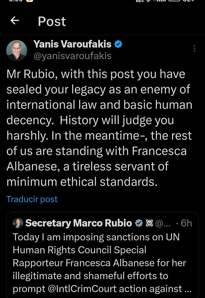 jorgecepero's tweet photo. MarcoRubio and what he represents are against international law. 
He is against the United Nations Charter. He uses the power that the US has to bully people, international institutions, and sovereign nations. This shameful behavior must be brought to an end. #Cuba knows him well https://t.co/ClRZWAlVvF