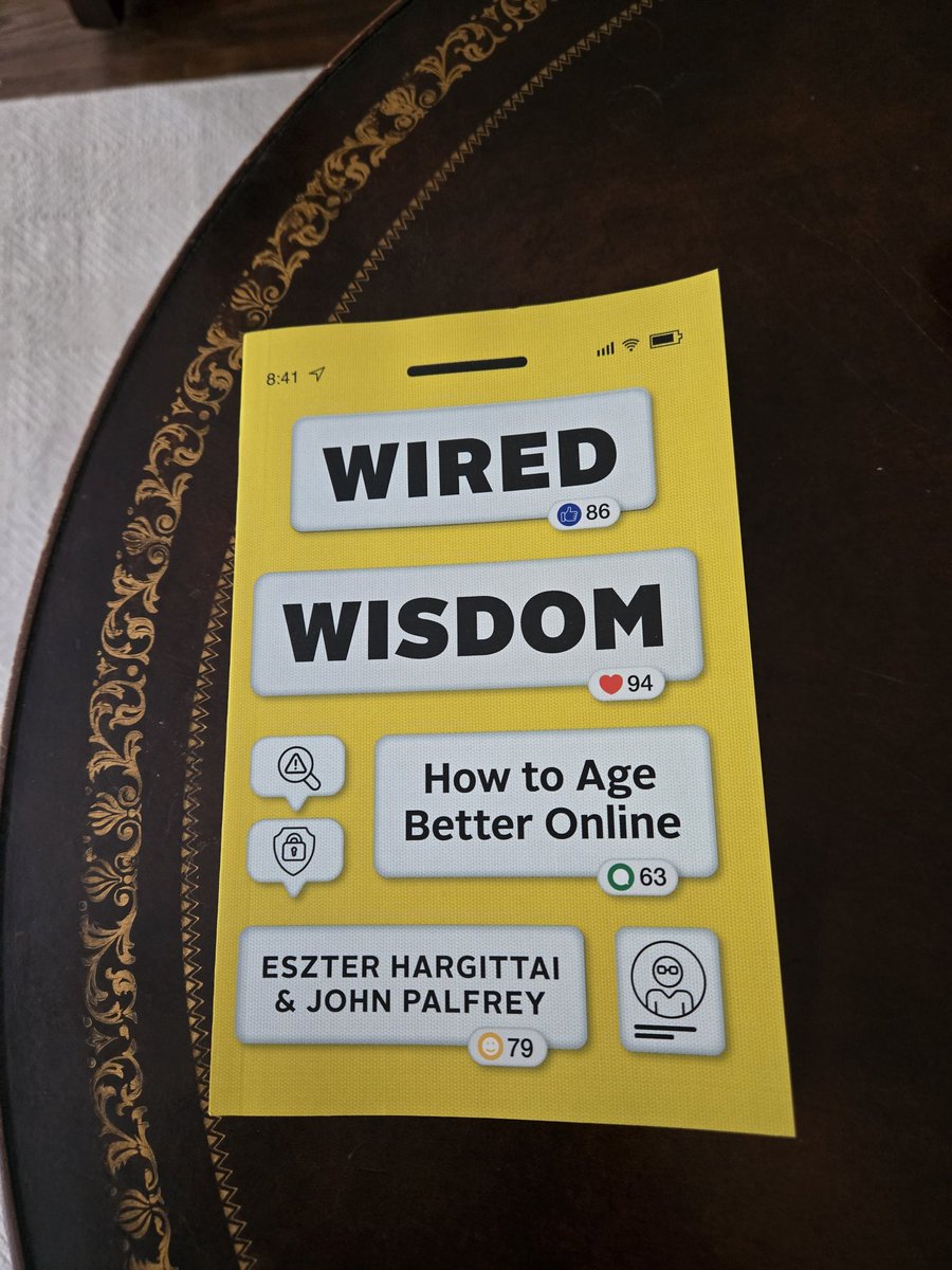 John Palfrey (@jpalfrey) on Twitter photo I spotted the first copies of Wired Wisdom out in the wild today! Happy Pub Day! <a href="/eszter/">Eszter Hargittai 😷💉🌻</a> I spotted the first copies of Wired Wisdom out in the wild today! Happy Pub Day! <a href="/eszter/">Eszter Hargittai 😷💉🌻</a>