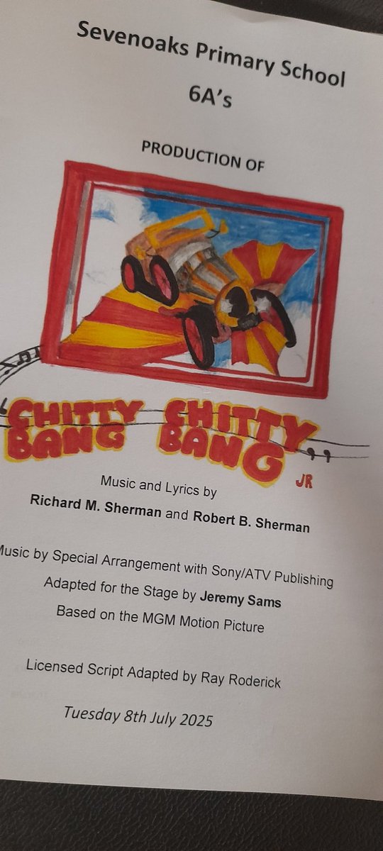 SevenoaksPri's tweet image. Class 6A were amazing in their performance of Chitty Chitty Bang Bang Jrn this week! What a real treat for everyone watching 🍬 Congratulations 6A! 🎪 #SPSValues #meolbamboo #proud #teamwork