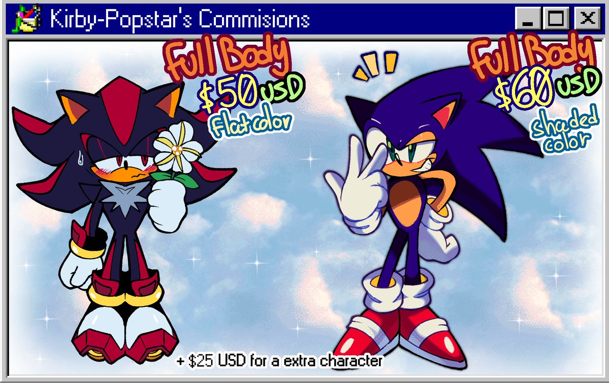 Kirby_Popstar_'s tweet image. Hi! Commissions are now open for this month! (July and August) Check out the info and send me a DM if you're interested :) ✉️ If the list is full, I can put your name on the waiting list for the next commissions slots. #commsopen #SonicTheHedgehog #commissionsopen #SonkRom
