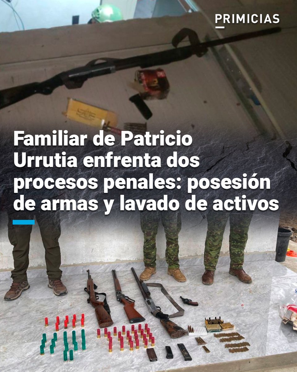 Washington U. fue detenido durante un operativo militar en Los Ríos. Se le decomisaron armas, municiones y más de USD 79.000 sin justificar. La prisión preventiva fue ratificada mientras se investigan presuntas irregularidades médicas. prim.ec/QWFc50WnnZ4