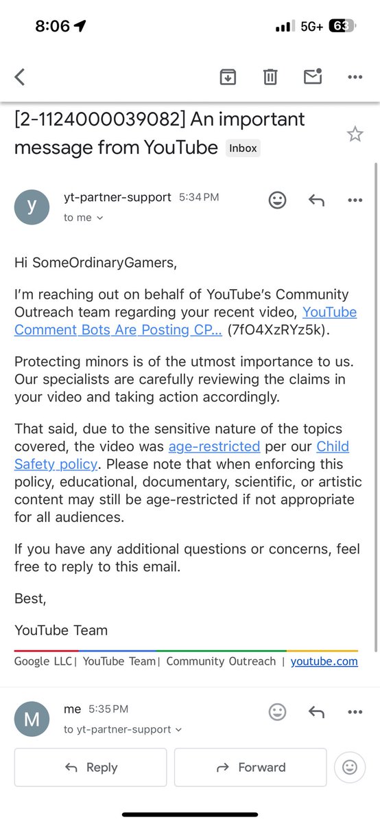 YouTube is looking into the comment bots. Godspeed.