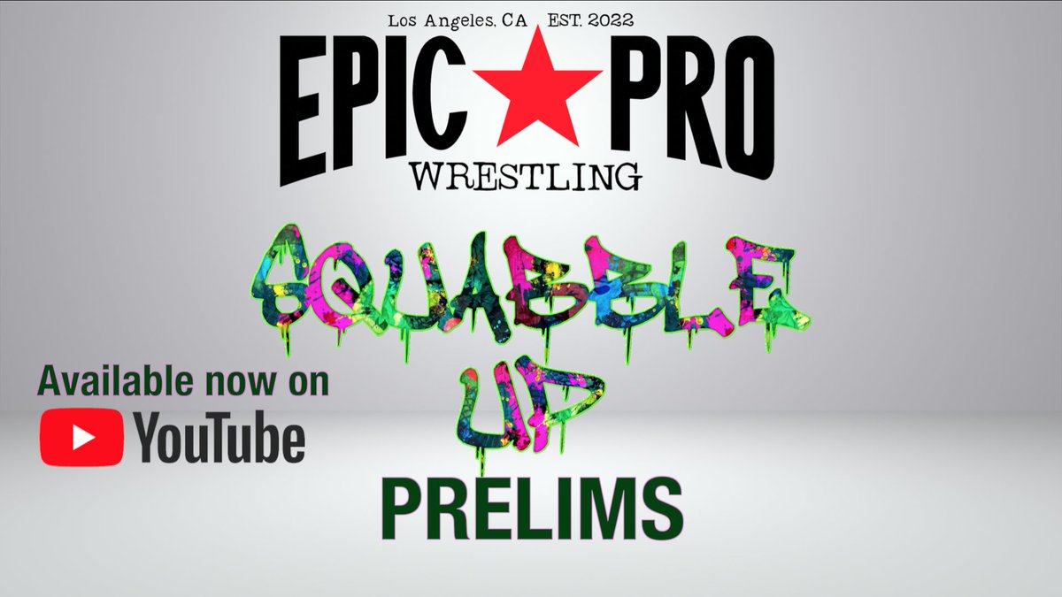Now available on YouTube

squabble up - The Prelims

Featuring
Inferno Abdul vs. Kid Destino
Chaz Price vs. Oscar Felix

Plus more!

youtube.com/watch?v=WM5CvX…