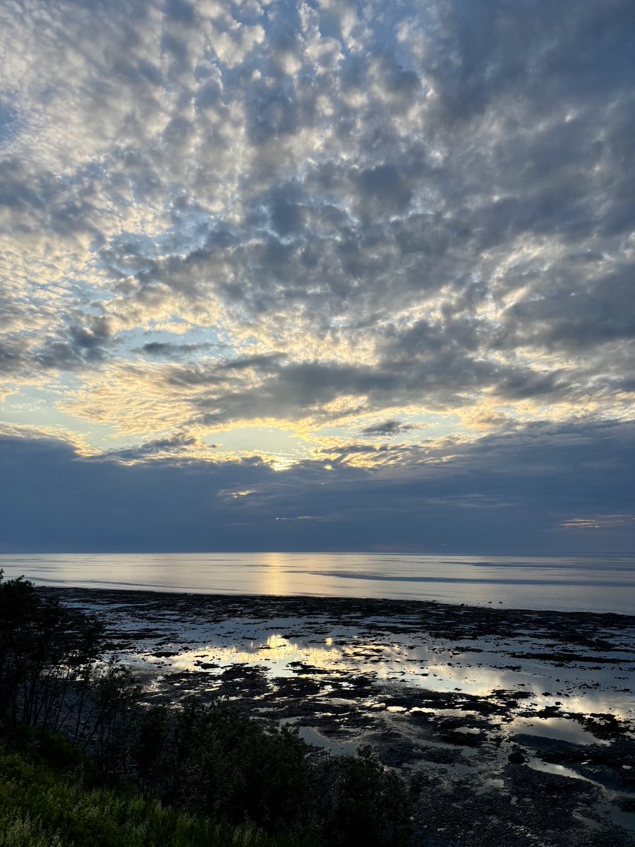 NMatanais's tweet image. Le fleuve St-Laurent aujourd’hui #PetitMatane #Matanie #Gaspésie #Québec