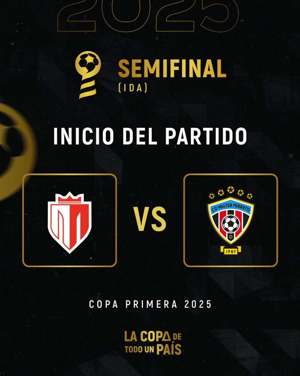 copa_primera's tweet photo. ⏰ | 𝐈𝐍𝐈𝐂𝐈𝐎 𝐃𝐄𝐋 𝐏𝐀𝐑𝐓𝐈𝐃𝐎 | Semifinal - ida

@realestelifc 🆚 @SomosFerretti https://t.co/AMPNtxuN6o