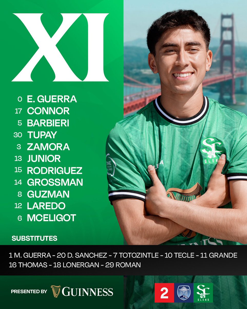Here’s how we line up for today’s match ☘️

#UpTheGlens