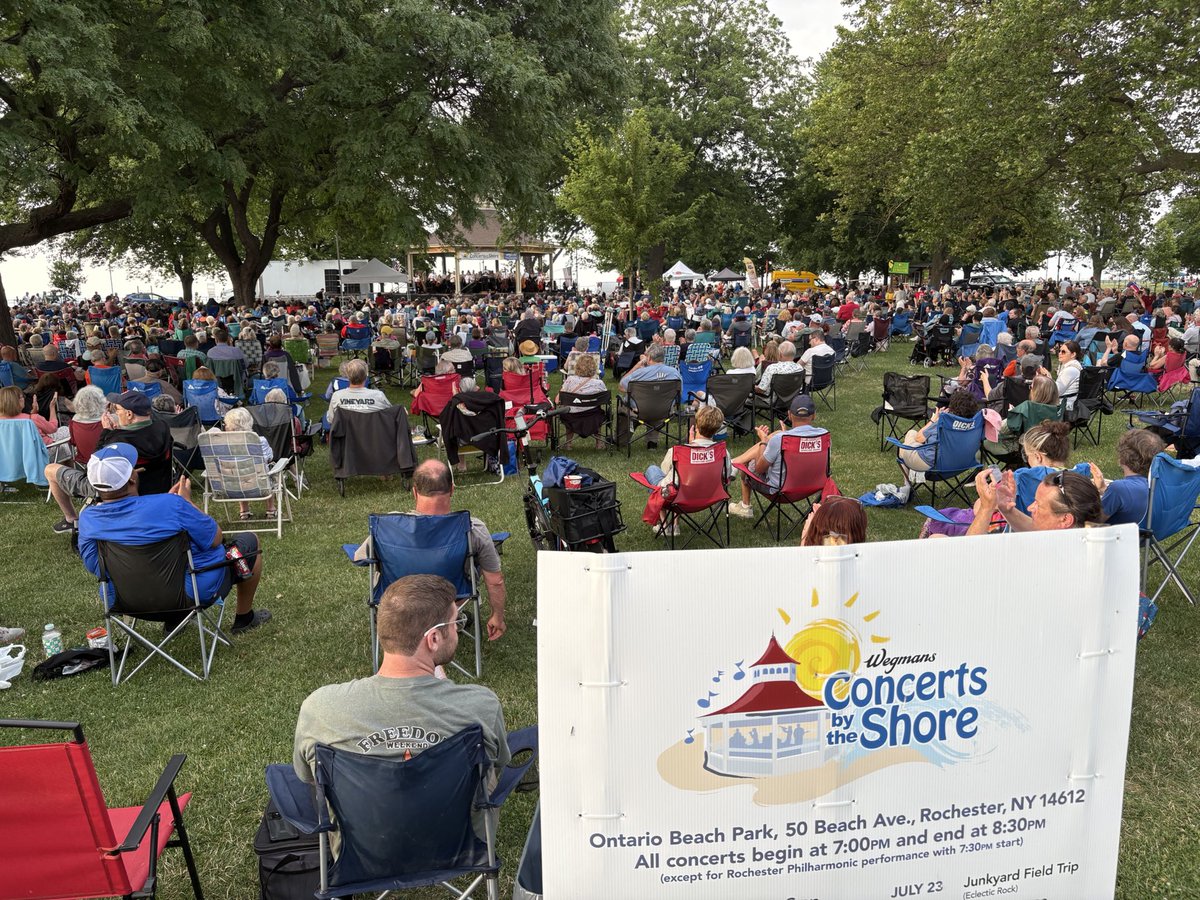 CountyExecBello's tweet image. The @ROCPhils Conductor Jherrard Hardeman put together an incredible performance for us tonight at Ontario Beach Park. Thank you for being part of the 37th season of the Concert by the Shore series — what a great night of music, energy, and community.
