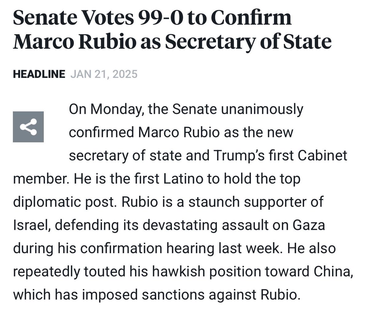 #StopCopCity (@chuckmodi1) on Twitter photo <a href="/SecRubio/">Secretary Marco Rubio</a> <a href="/IntlCrimCourt/">Int'l Criminal Court</a> Your friendly reminder that this fascist tyrannical war criminal speaks for the entirety of the U.S. Senate. <a href="/SecRubio/">Secretary Marco Rubio</a> <a href="/IntlCrimCourt/">Int'l Criminal Court</a> Your friendly reminder that this fascist tyrannical war criminal speaks for the entirety of the U.S. Senate.