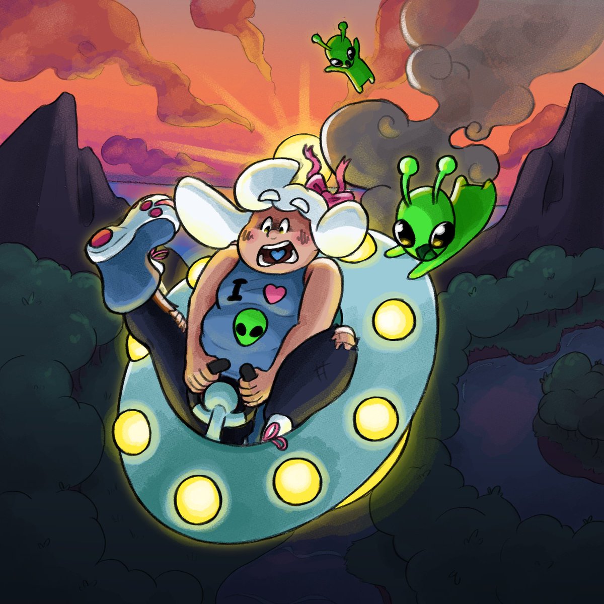 FossilFace_MH's tweet image. Fifth attack of #artfight2025 goes to @d3ad8un!
Featuring their character, Buni... Falling at a very rapid speed.