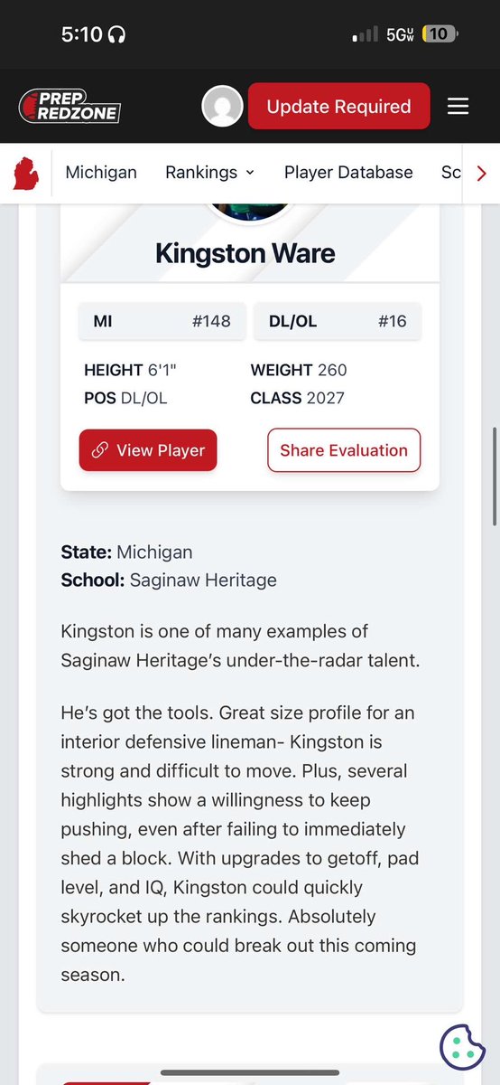Blessed to be 16th DL in the state! More work to be done!
<a href="/HeritageHawks25/">Saginaw Heritage Football</a> <a href="/jthel2/">Justin Thelen</a> <a href="/alex_pallone/">Alex Pallone</a> <a href="/PrepRedzoneMI/">Prep Redzone Michigan</a>