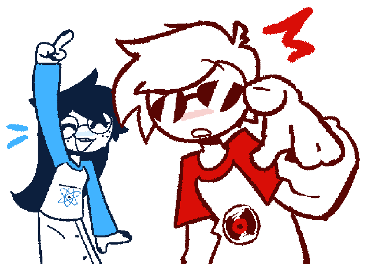 im not sorry i dont think
these are my two favs so far

(still pretty early in, no spoilers if ur a homestuck fan that follows me lol)

#homestuck