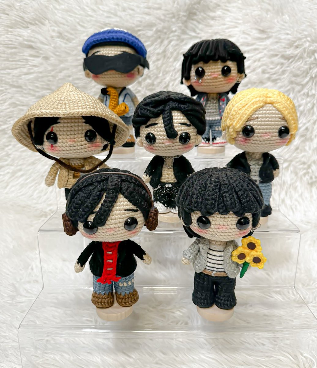 razielcrafts's tweet photo. Now Available for Preorder! Link in my Bio! 💜💜💜

#bts #BTSARMY #blindbox #crochet #amigurumi https://t.co/sYNniCiHYv