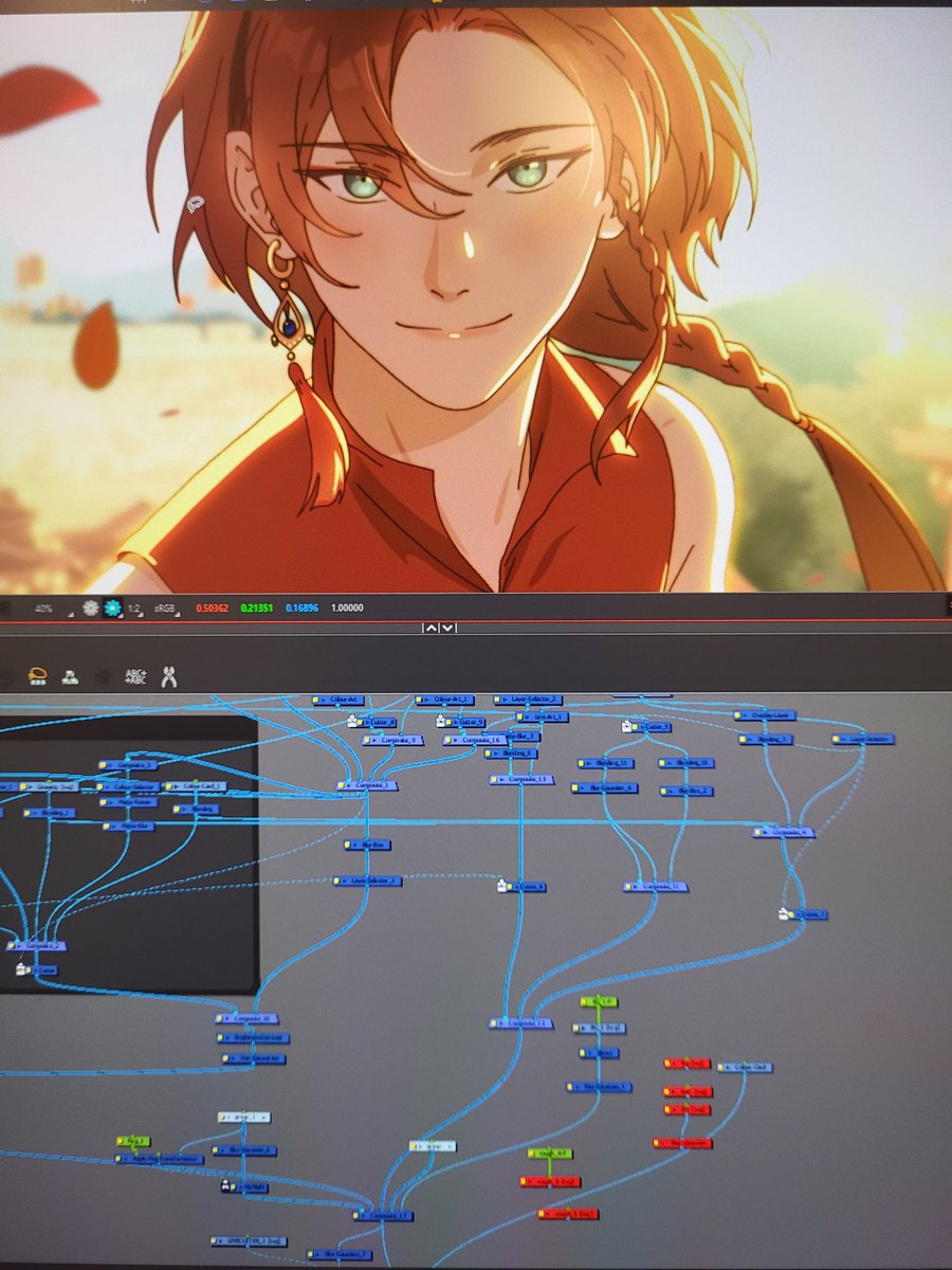 kkcoolcool's tweet image. Toonboom node view is in hell rn