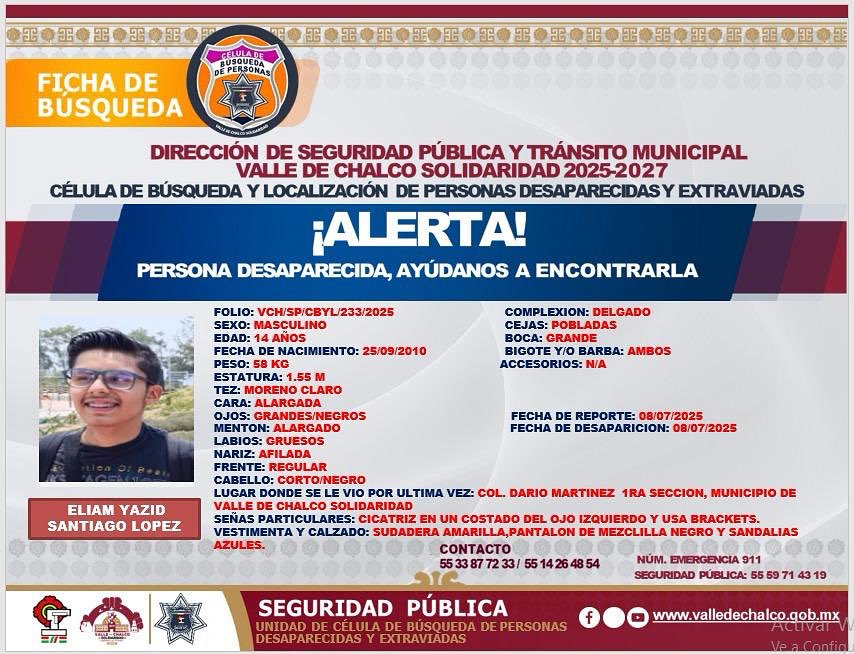 tered2175's tweet photo. Favor de compartir se extravió en la colonia Darío Martínez en Valle de Chalco @FiscaliaEdomex @Edomex @lopezdoriga @nmasforo https://t.co/ZkVXGjk9IS
