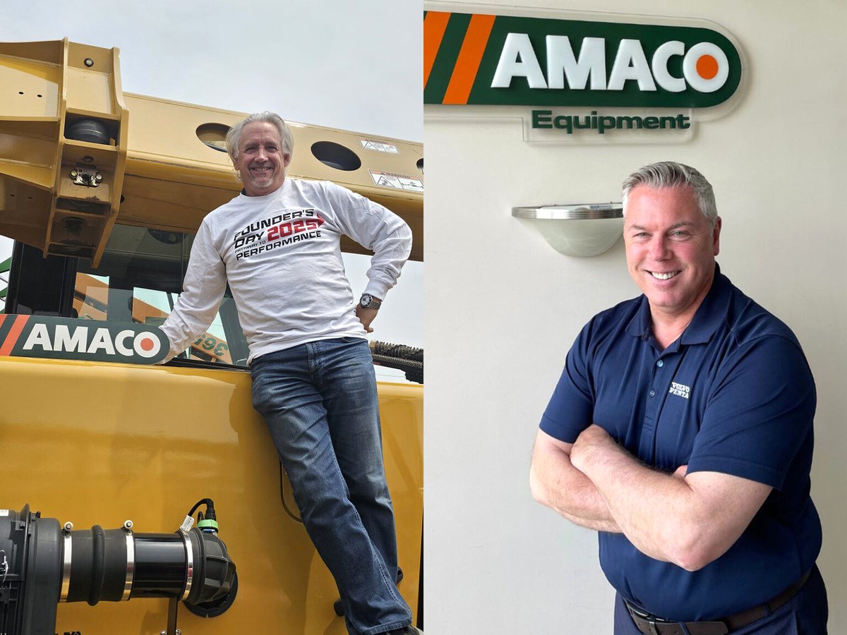 MikeOnMachines's tweet image. A changing of the guard at venerable Ontario heavy equipment dealership #Amaco.

With longtime sales and management leader Jeff MacDonald retiring, Jamie Armstrong moves into the President’s role. A well earned opportunity.

@EquipJournal article: equipmentjournal.com/construction-n…