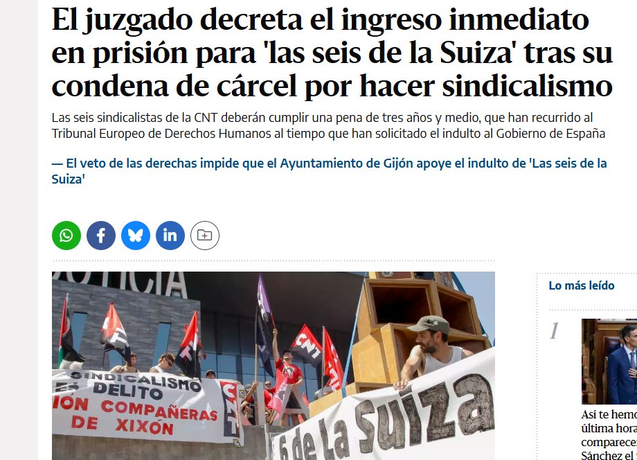 Lo de las 6 de la Suiza, así como la represión en Cádiz, son ejemplarizantes y disuasorios. Esto es un llamamiento a todas aquellas personas con dudas sobre organizarse políticamente, que no terminan de dar el paso. El momento histórico es ahora y no lo será mañana.