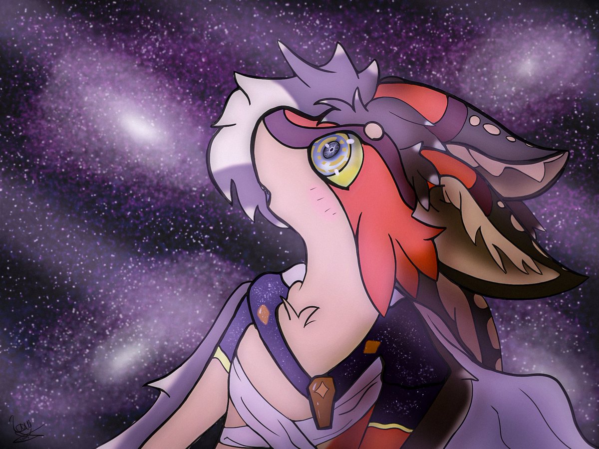 abirdlearnsart's tweet photo. Rau - Dreamy Stargazing 

Artfight attack on @Raugharr's avali 
Aesthetics inspired by Furality Somna https://t.co/P8ThUsjwn6