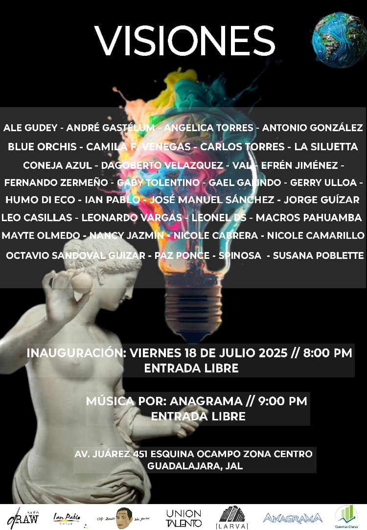 Efrenez's tweet photo. Sean cordialmente invitados a la inauguración de la exposición colectiva "VISIONES" que se realizará en Sala Juárez (LARVA) el próximo 18 de julio 2025 a las 2O hrs, en la que tengo el honor de participar con una de mis obras de arte figurativo.
#art #artist #GDL #mexico https://t.co/JbsYKoLyOR
