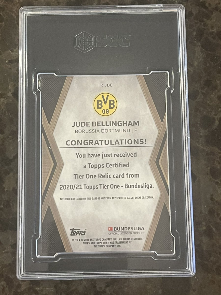 SGC 9.5, Jude RC Patch /127: $175