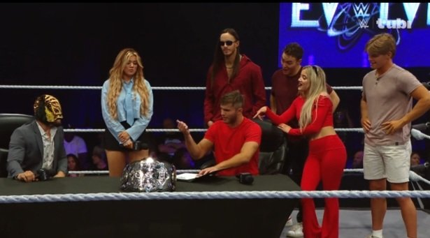 103.5 Panda FM 🐾🌄 (@unownegopanda) on Twitter photo Lince and Jackson Drake contract signing on #WWEEvolve
<a href="/LuchadorLD/">“Lucha Lit” Lince Dorado</a>
<a href="/JacksonDrake03/">Jackson Drake</a> <a href="/ZaydaSteel/">Zayda Steel</a> <a href="/BryceDShook/">Bryce Donovan</a> <a href="/smokeshow_ricky/">Ricky Smokes</a> <a href="/bradbay1or/">Brad Baylor</a>
<a href="/StevieTurnerWWE/">STEVIE TURNER</a> #WWEEvolve #TheVanityProject #SwipeRight #LuchaLit Lince and Jackson Drake contract signing on #WWEEvolve
<a href="/LuchadorLD/">“Lucha Lit” Lince Dorado</a>
<a href="/JacksonDrake03/">Jackson Drake</a> <a href="/ZaydaSteel/">Zayda Steel</a> <a href="/BryceDShook/">Bryce Donovan</a> <a href="/smokeshow_ricky/">Ricky Smokes</a> <a href="/bradbay1or/">Brad Baylor</a>
<a href="/StevieTurnerWWE/">STEVIE TURNER</a> #WWEEvolve #TheVanityProject #SwipeRight #LuchaLit