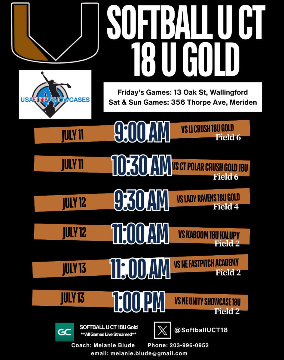 Here is my schedule for the USA Elite Northern Exposure Showcase this weekend! I will also be at the Next Level Clinic and Exposure Games.