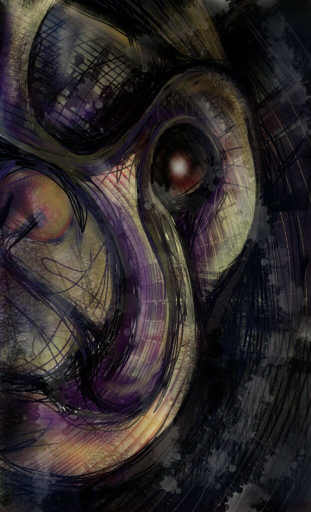 MtnLake4Evah's tweet image. This started as a picture taken in the courtyard of a building in Manhattan looking up at the sky.
This is still drawn on an Android phone with my finger.