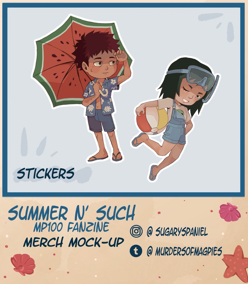 summersnsuch's tweet photo. MERCH PREVIEWS
Next up we have: @/sugaryspanel on insta with stickers!

“Hello friends, I’m Sugar! I’m an art student with a fondness for city pigeons and sweet treats. Excited to be here!”

Preorders are open! Link in bio ☀️

#mp100 #fanzine https://t.co/mtLI4T1e8t