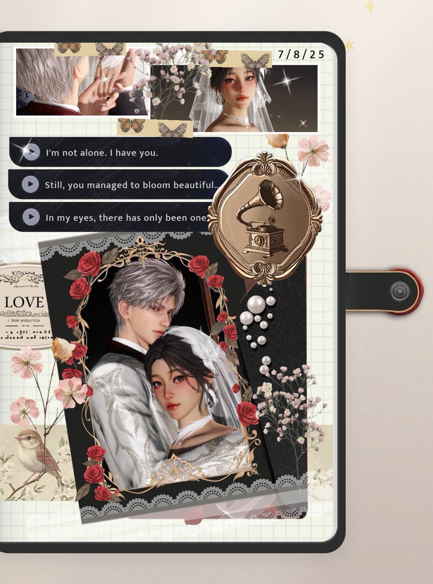 page three of my wedding journal 💌