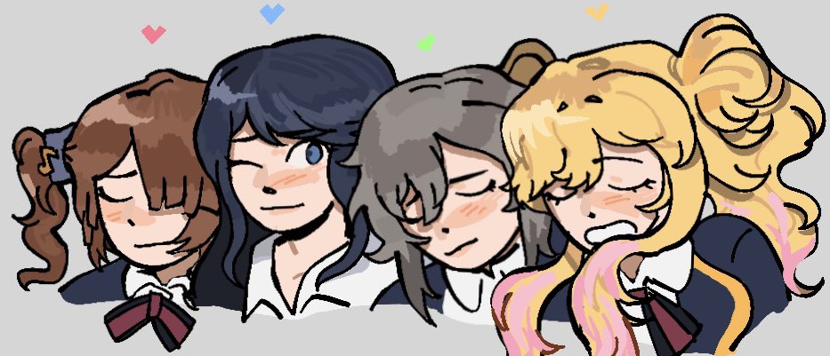 ProjectRonpaS's tweet image. They are safe and sound, somewhere underneath a starry sky
❤️💙💚💛
