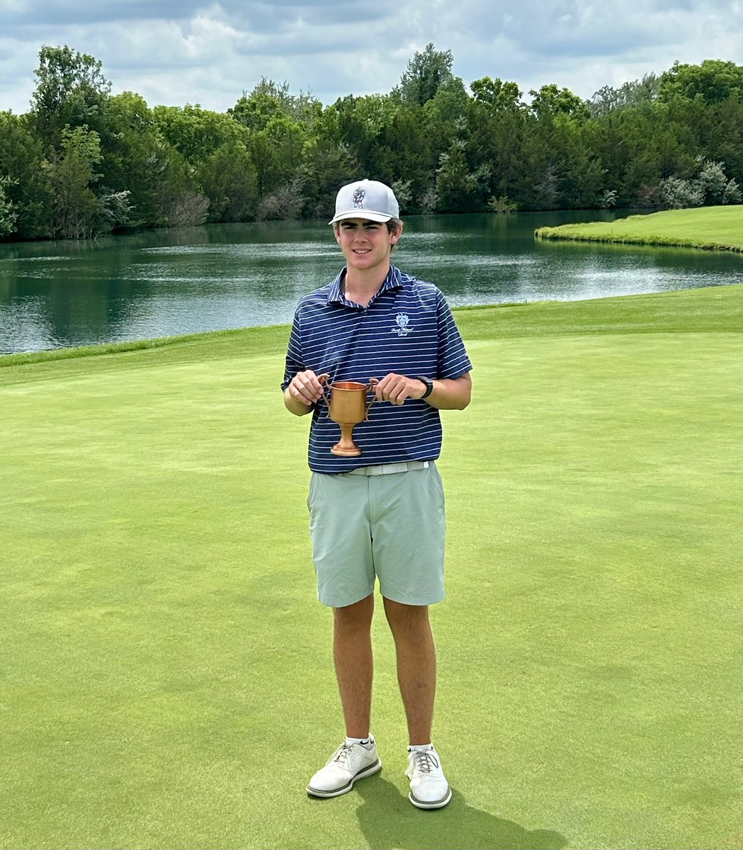 mfinneygolf's tweet photo. College golf coaches should take notice. This kid has a knack for making the ball go at the hole. He’s a 2026 kid who took to the game a little late (lacrosse) and has a tremendous ceiling. He’s polite, he’s a hard worker, he’s a good student - and he finished second today in the Kentucky Boys Junior Amateur. Will Stuart is his name.