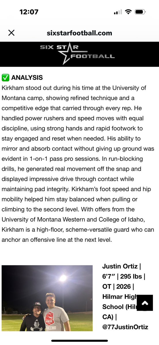 Thank you <a href="/6starfootballMO/">Six Star Football | MISSOURI</a> for the recognition!!