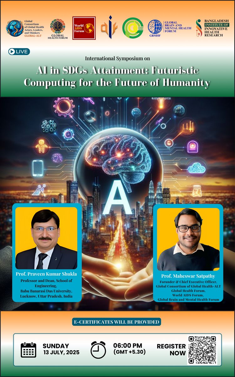 WorldAIDSForum's tweet photo. Registration is FREE for the
International Symposium.
We look forward to hosting you on the stage of World AIDS Forum.
Scan or Fill https://t.co/sKzlRkEt6N
#CFP #India #MentalHealth #GlobalHealth #AI #ML #Data #SDGs #PublicHealth #Health
#SouthAsia #WebinarAlert #WorkshopAlert https://t.co/r6lC7ZsNQ4