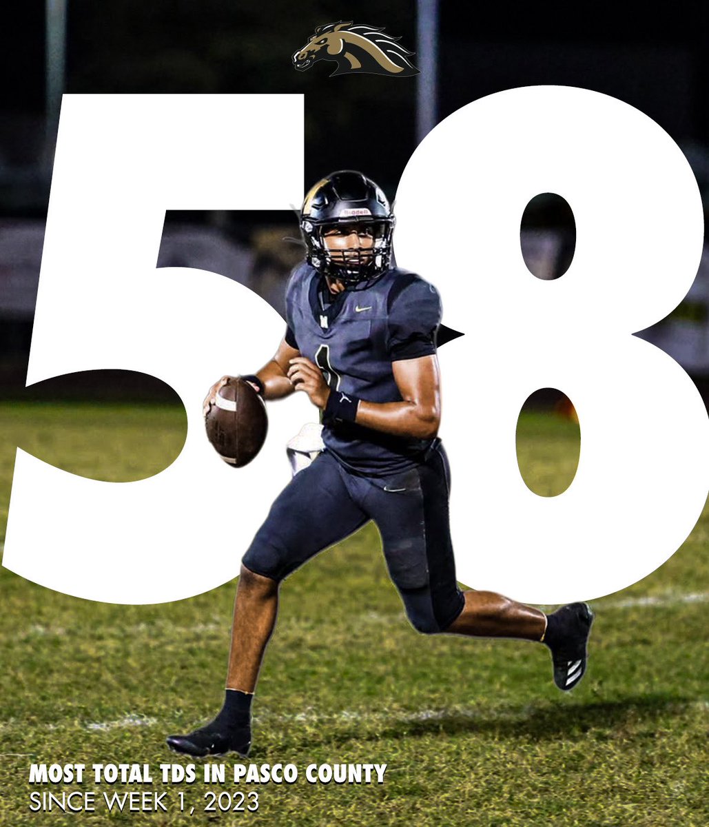 QB1 <a href="/CaydenThomas_/">Cayden Thomas</a> leads the county in touchdowns the past 2 seasons with 5️⃣8️⃣‼️